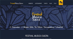 Desktop Screenshot of festival-musica-sacra.at
